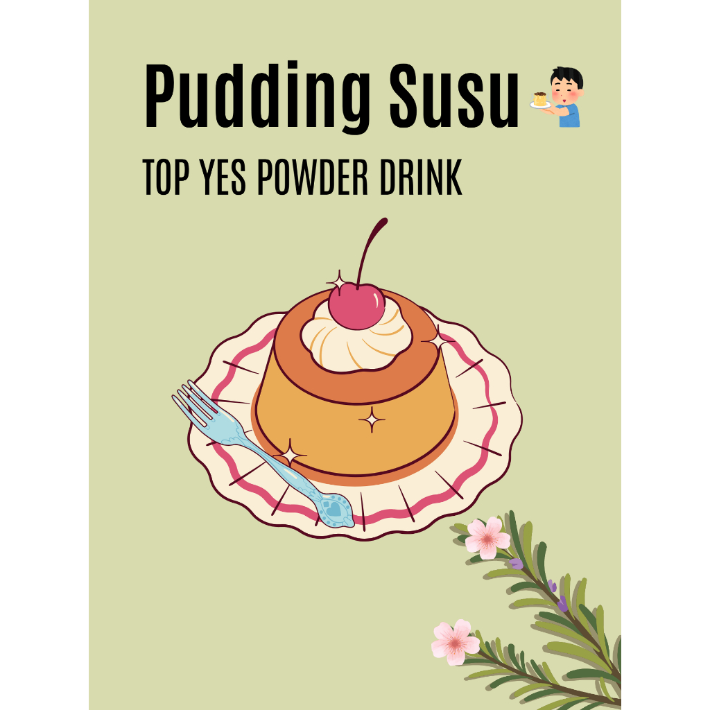 

Pudding Susu Dengan Topping Aneka Rasa Top yes powder drink