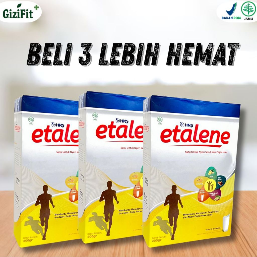 

ETALENE PAKET 3 BOX - MENGATASI NYERI SENDI PEGAL LINU / SUSU KAMBING ETAWA / SUSU UNTUK TULANG / SUSU TINGGI KALSIUM