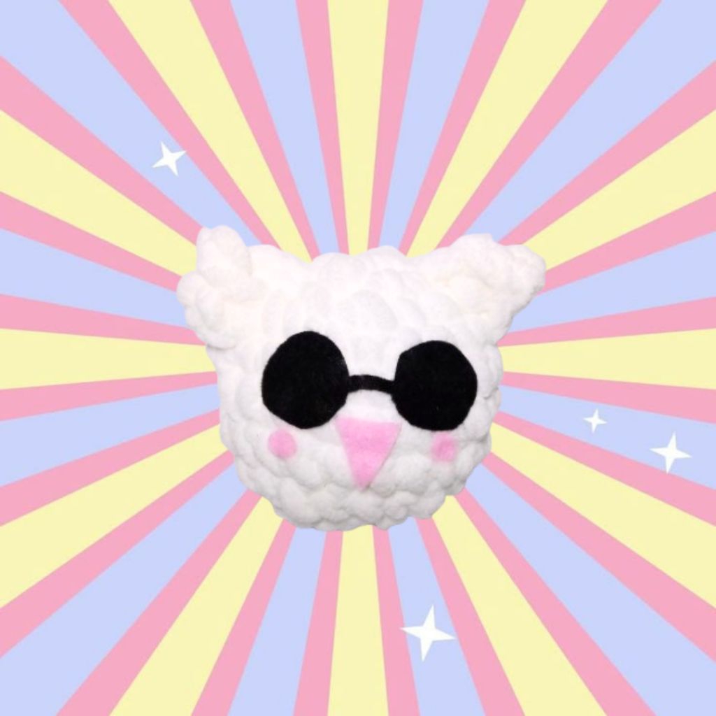 Amigurumi plushie kucing Gojo Satoru