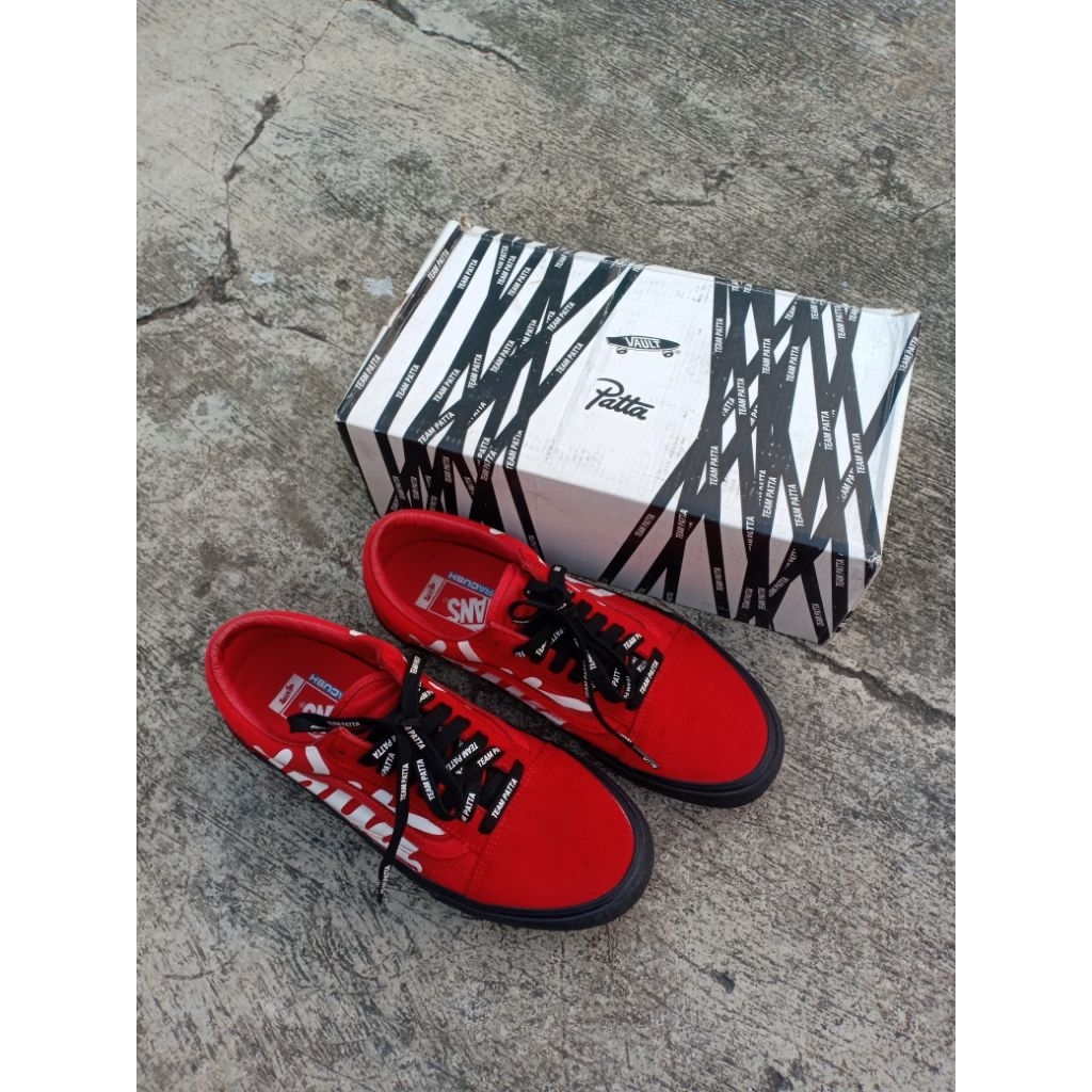 vans os patta red