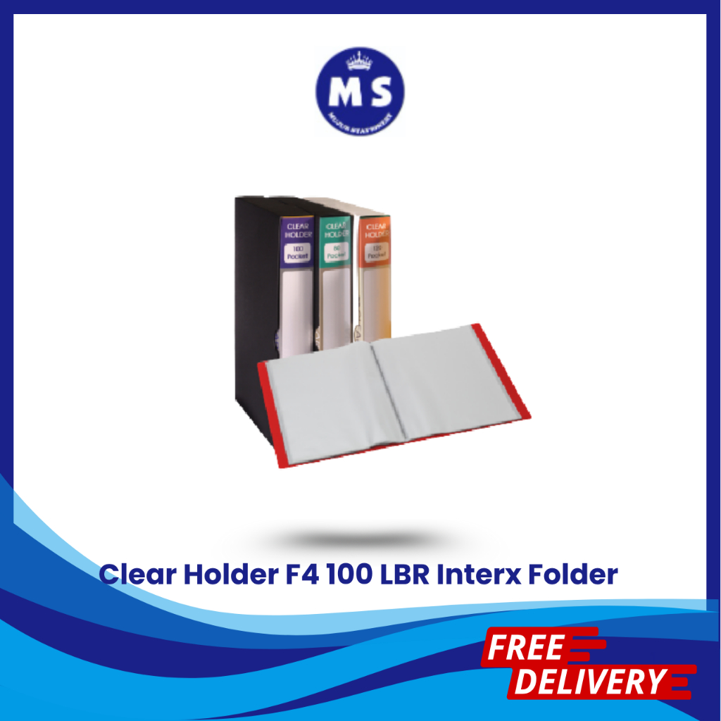 

INTERX CLEAR HOLDER / DISPLAY BOOK FC 100 PCT + BOX CHX2100F