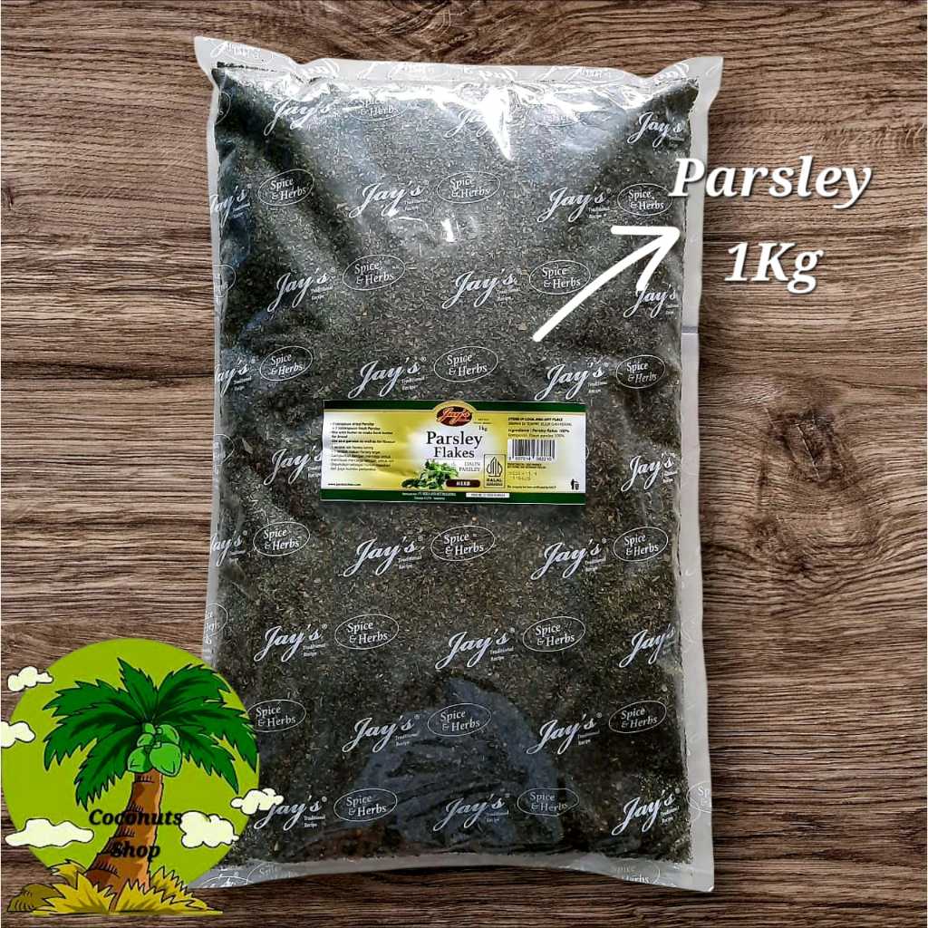 

Jays Daun Parsley 1Kg / Jays Flakes Parsley 1Kg