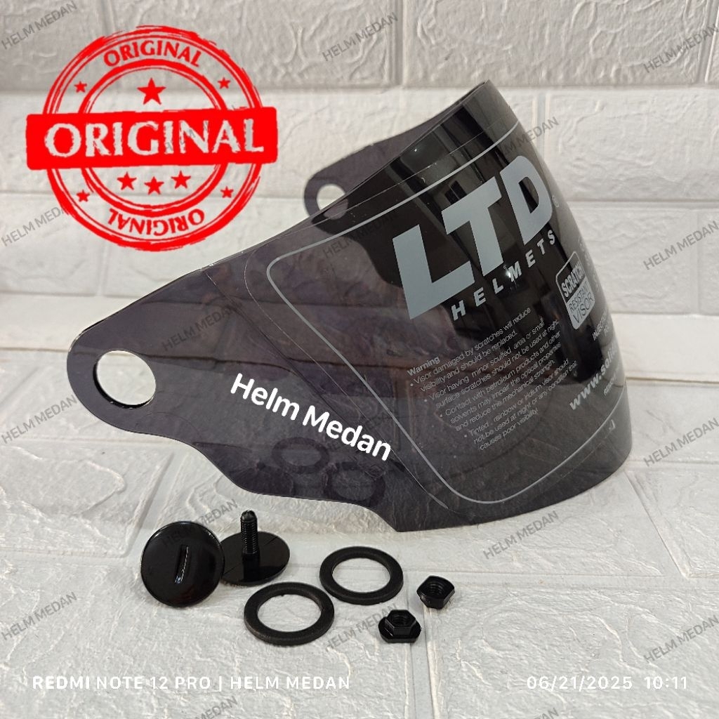 Visor + Baut Original 100% untuk Helm LTD Sport / LTD Avent
