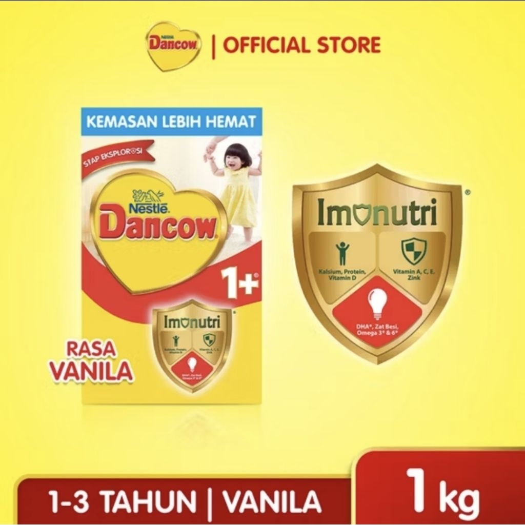 

DANCOW 1+ 1KG RASA MADU / VANILA Exp 01 2026