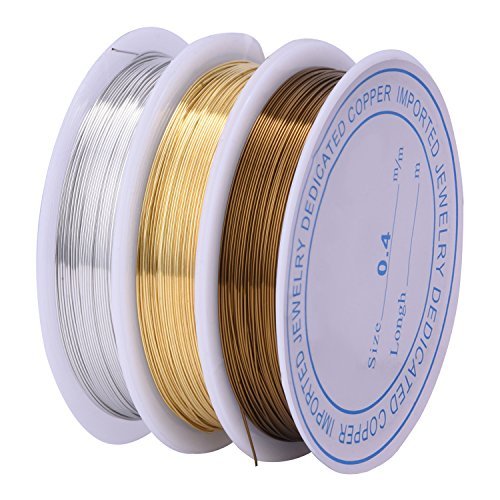 Copper Wire Per 1 rol / Tali Kawat Warna Silver Gold / Kawat Tali Benang / Benang Kawat Untuk Keraji