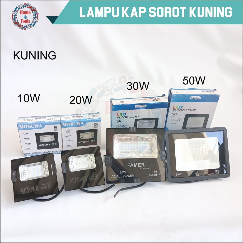 KAP SOROT KUNING/LAMPU SOROT LED KUNING/FLOODLIGHT LED/SPOTLIGHT LED/LAMPU SOROT OUTDOOR