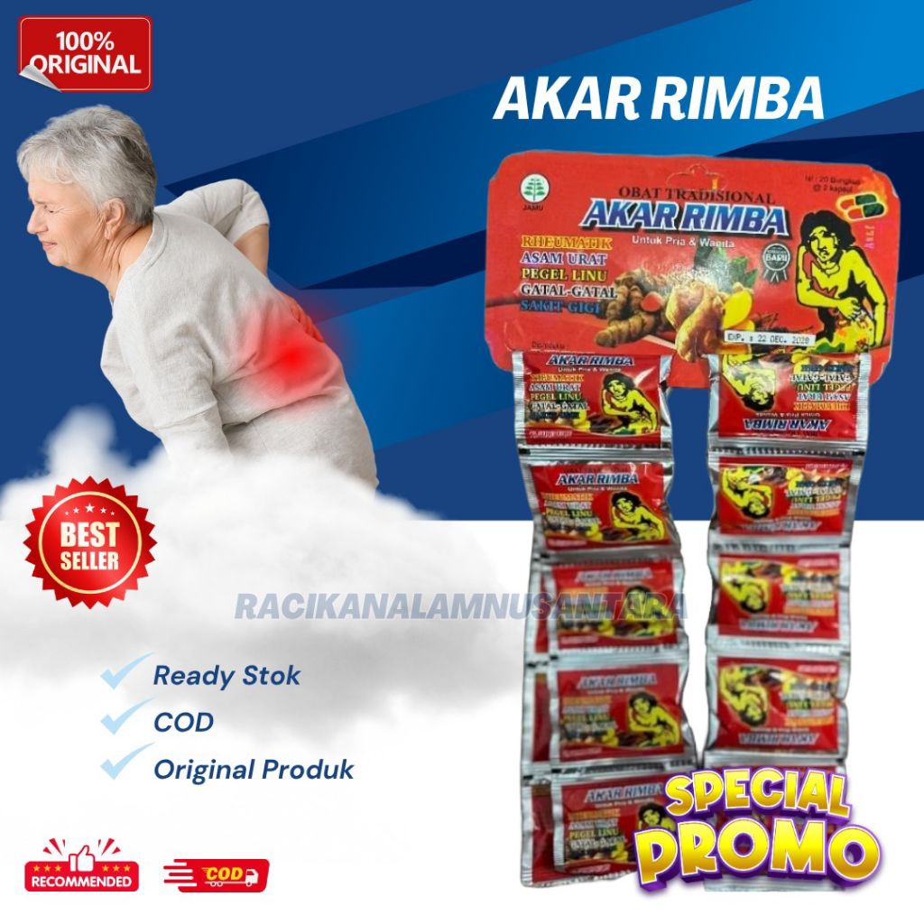 

Kapsul Akar Rimba 1 Renceng Original 100% Asli