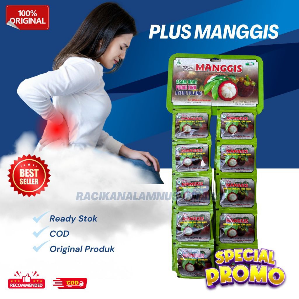 

Plus Manggis Ramuan Tradisional Asam Urat Pegal Linu Nyeri Tulang Original