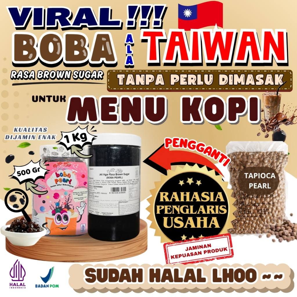 

BobaTapiocaPearlSiapSajiCocokDengan BONICO Bubuk Es Krim Ice Cream Powder - Boba Pearl Brown Sugar 1 Kg | Cocok Untuk Semua Jenis MinumanBobaTapiocaPearlSiapSajiCocokDengan BONICO Bubuk Es Krim Ice Cream Powder - Boba Pearl Brown Sugar 1 Kg | Cocok Untuk