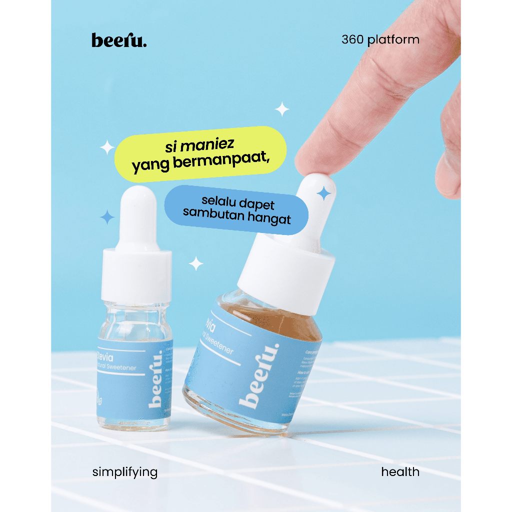 

Beeru Stevia Natural Sweetener 5mL - 0 Kalori Halal