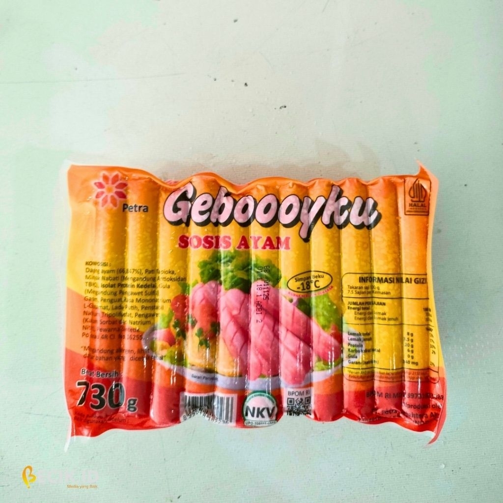 

SOSIS AYAM GEBOOOYKU 730 GRAM • SOSIS GEBOY