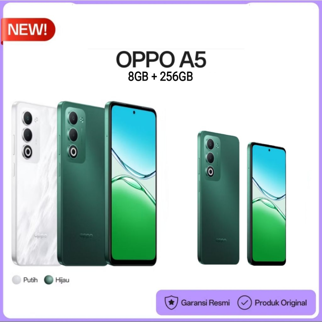 HP OPPO A5 RAM 8GB ROM 256GB 6000mAh