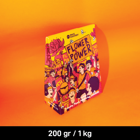 

FLOWER POWER Specialty Espresso Coffee Beans by Space Roastery Biji Kopi/Bubuk Arabika