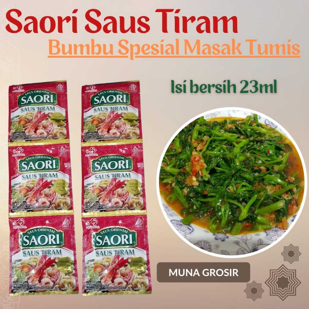 

SAORI Saus Tiram Oriental Oyster Sachet 23ml