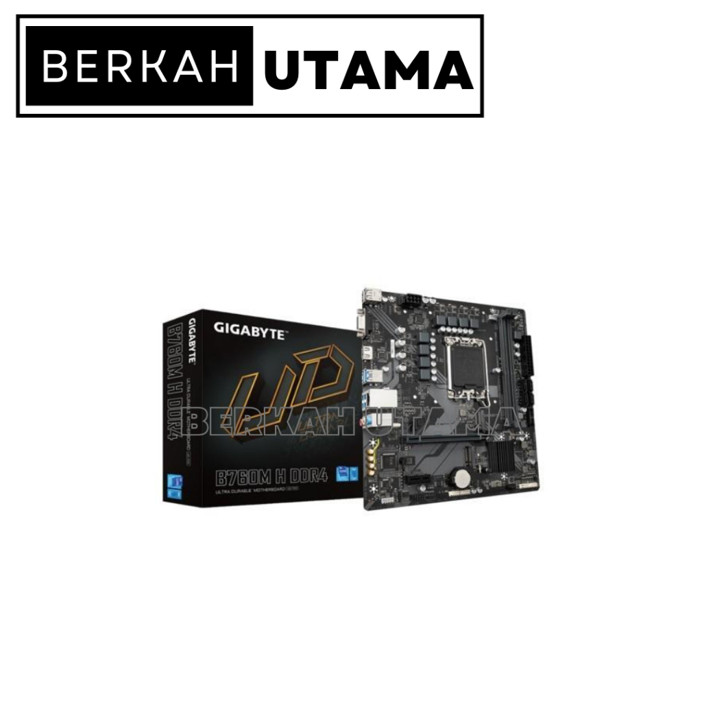 MOTHERBOARD GIGABYTE B760M H (LGA 1700, B760, DDR4)