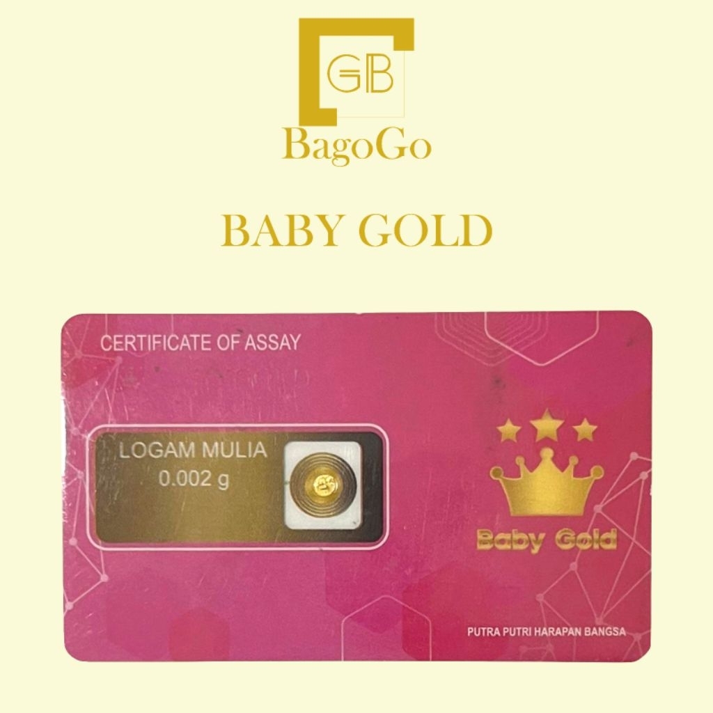 Logam Mulia Baby Gold 0,002G / 0,002 Grm LM Terbaru dari Baby Gold