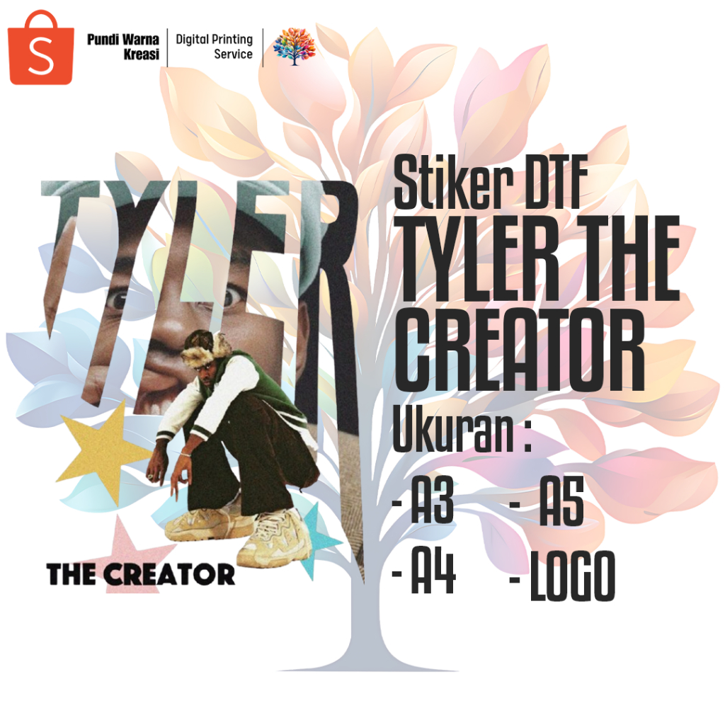 

Stiker DTF Tyler The Creator (A3,A4,A5,LOGO)