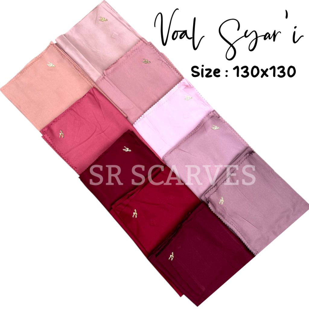 Jilbab Segiempat Jumbo Azara Oskara Syar'i Lasercut 130 x 130 FREE POUCH / Hijab Oskara Syar'i Laser