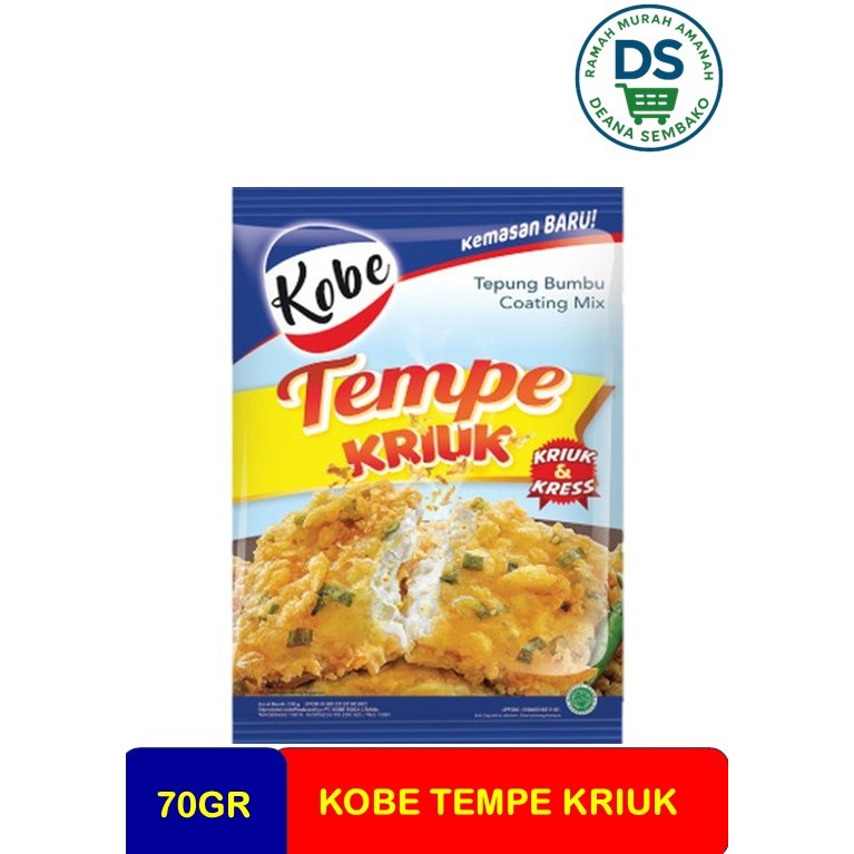 

KOBE TEPUNG TEMPE KRIUK 70GR# PCS