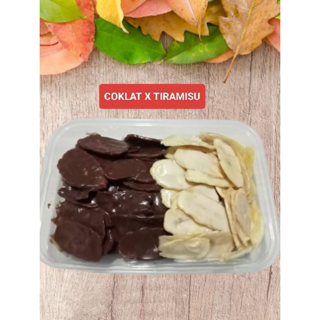 

PAKET BANANA 2 KERIPIK PISANG COKLAT LUMER 500ml 200 gram