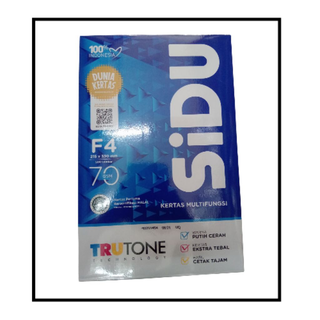 

KERTAS SIDU F4 70GRAM