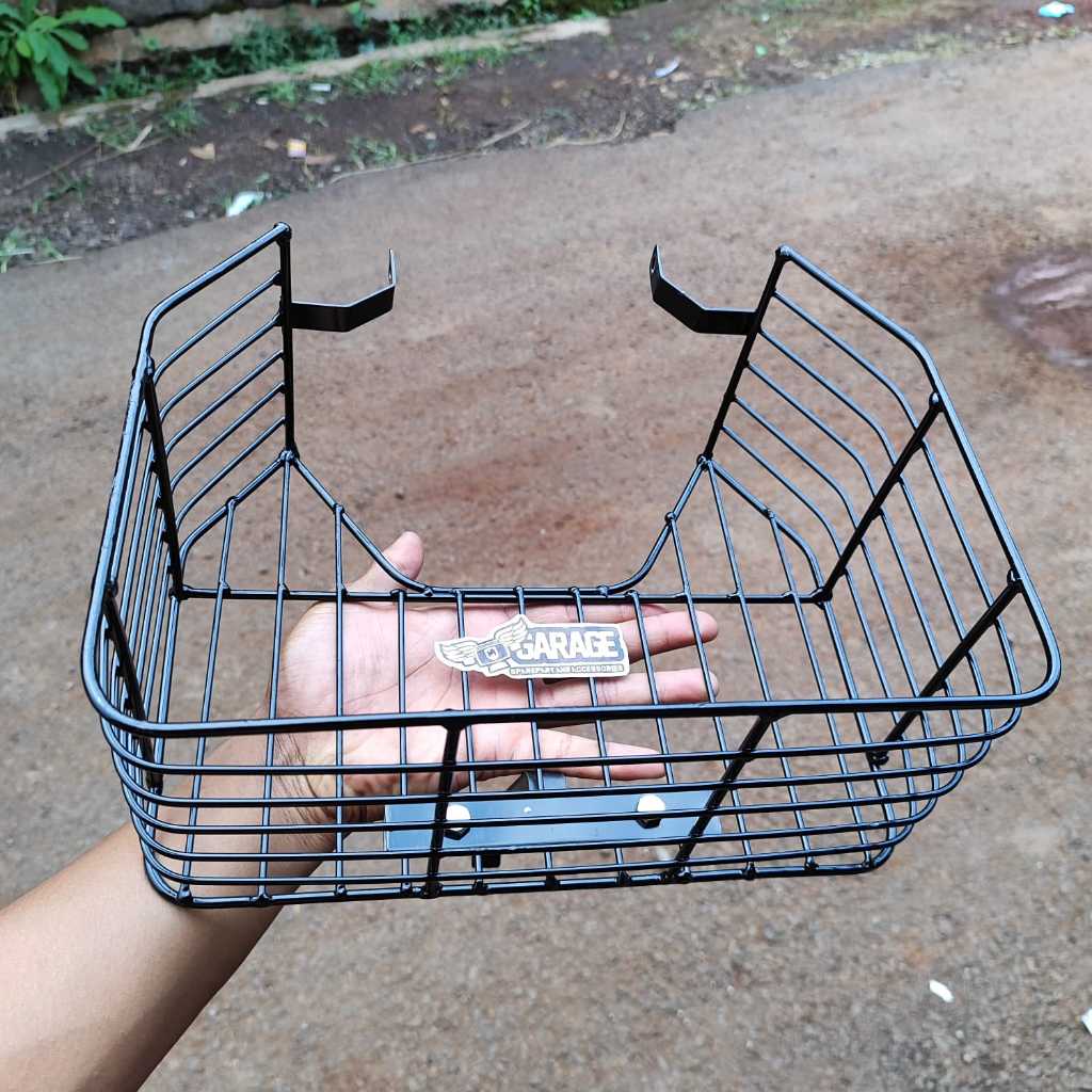 Keranjang Suzuki Smas 110 NEW MINIMALIS Keranjang Tengah Bagasi Tengah Besi Smash new Set Braket Bau