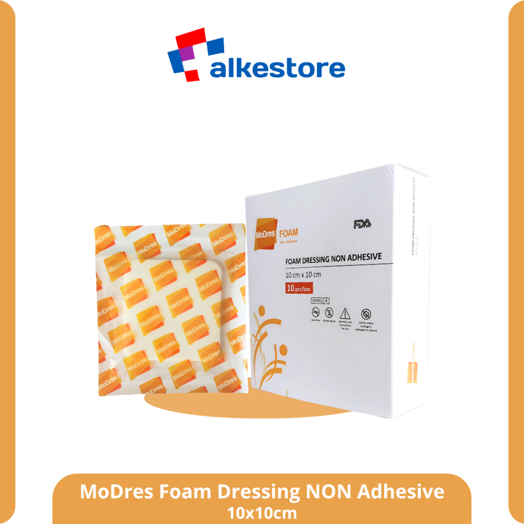 Modres Foam Non Adhesive 10x10cm (harga 1 box)/Modres/Modres Foam/Modes/plester luka
