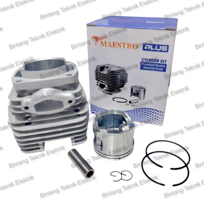 MAESTRO Cylinder Assy Chainsaw Maestro 6500 6500 G / 6500L / Blok Mesin Silinder Piston Kit Mesin Ge