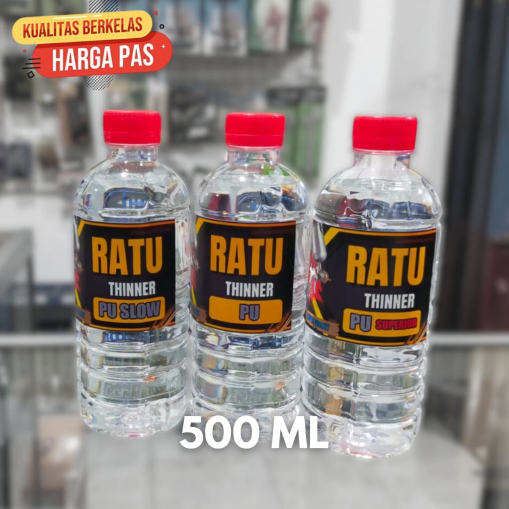 PU Tiner Super Thinner pengencer CAT PU, Clear Coat, Super Glossy, Thinner PU 500ml - Thinner PU Slo