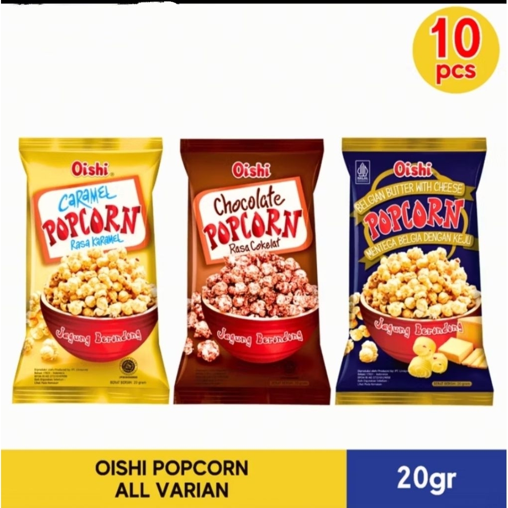 

Oishi Popcorn All Variant/ 1 Renceng/ 20gr