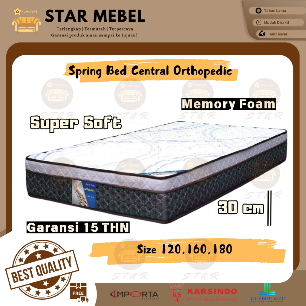 Kasur Busa Central Orthopedic (TANPA DIVAN)