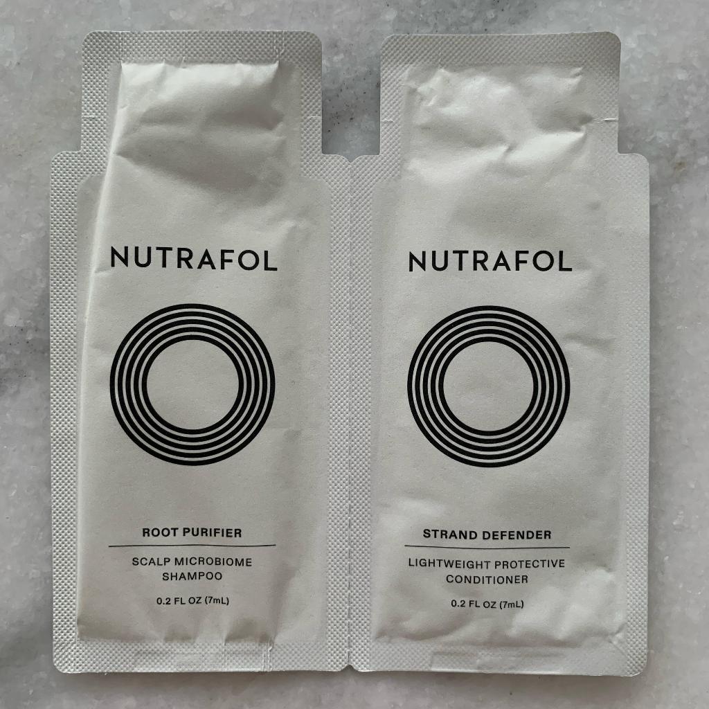 NUTRAFOL Root Purifier Scalp Microbiome Shampoo 7ml & Strand Defender Conditioner 7ml SAMPLE SACHET
