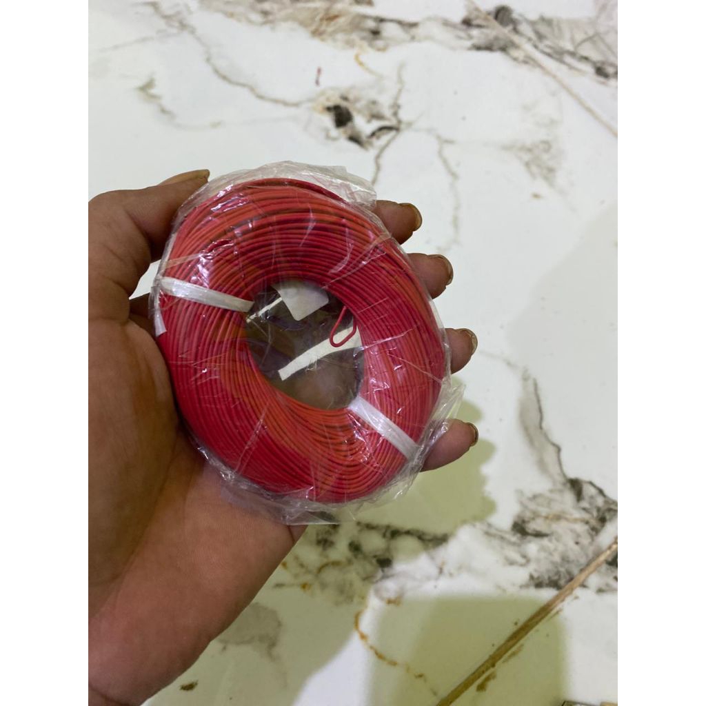 per roll) kabel listrik serabut tunggal kecil 1x10