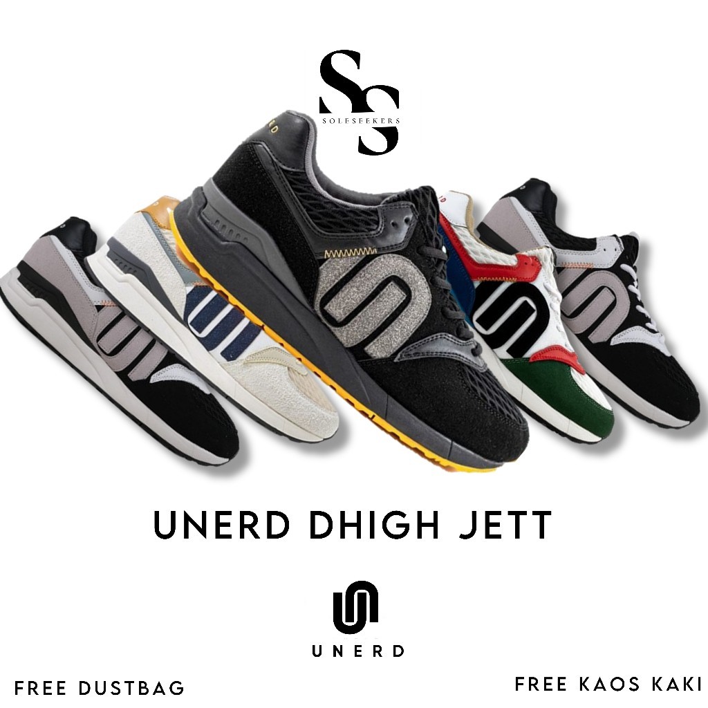 Sepatu Unerd DHIGH Jett Sepatu Sneakers Casual Sport Sepatu Sneakers Pria Unerd Original