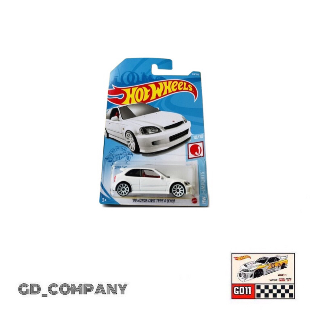 Hot wheels honda civic ek9 putih - baca deskripsi