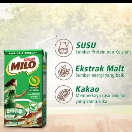 

MILO ACTIV-GO UHT susu coklat 180ml x 6 pcs
