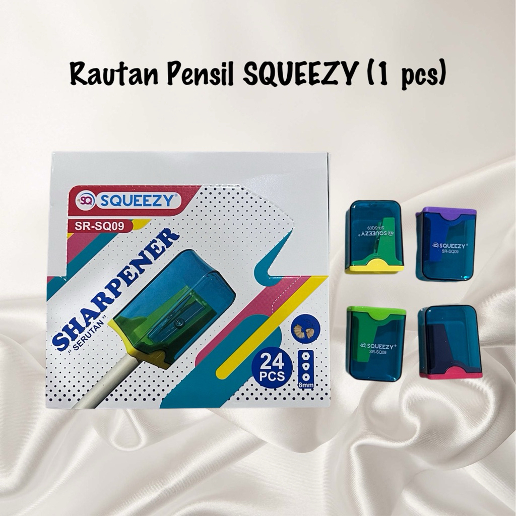 

ATK - Rautan Pensil SQUEEZY (1 pcs) warna dikirim random
