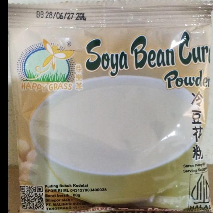 

Happy Grass Soya Bean Curd Powder/ Serbuk Tau Huay/ Bubuk Puding 80grm