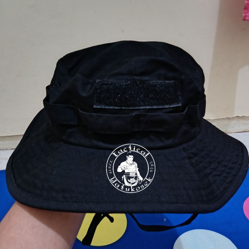 Topi Rimba Hitam Asli jatah Brimob polri