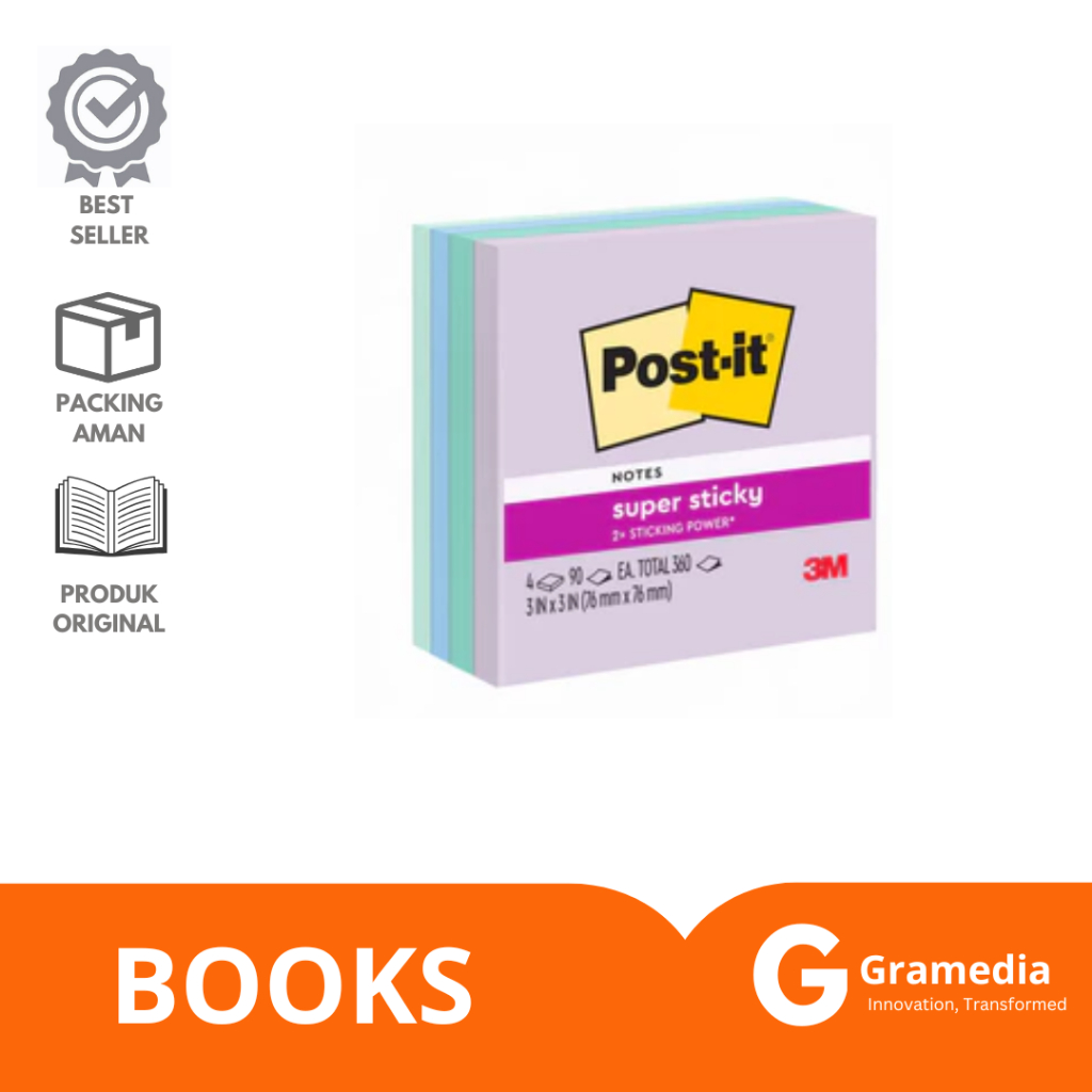 

Gramedia Lampung - STICKY NOTE 3M POST IT SUPER STICKY BLUE