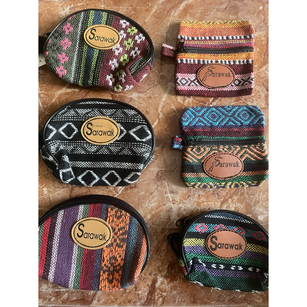 Dompet Koin / Purse Coin Bag Asli Kuching Sarawak / Oleh-oleh Asli Kuching Sarawak