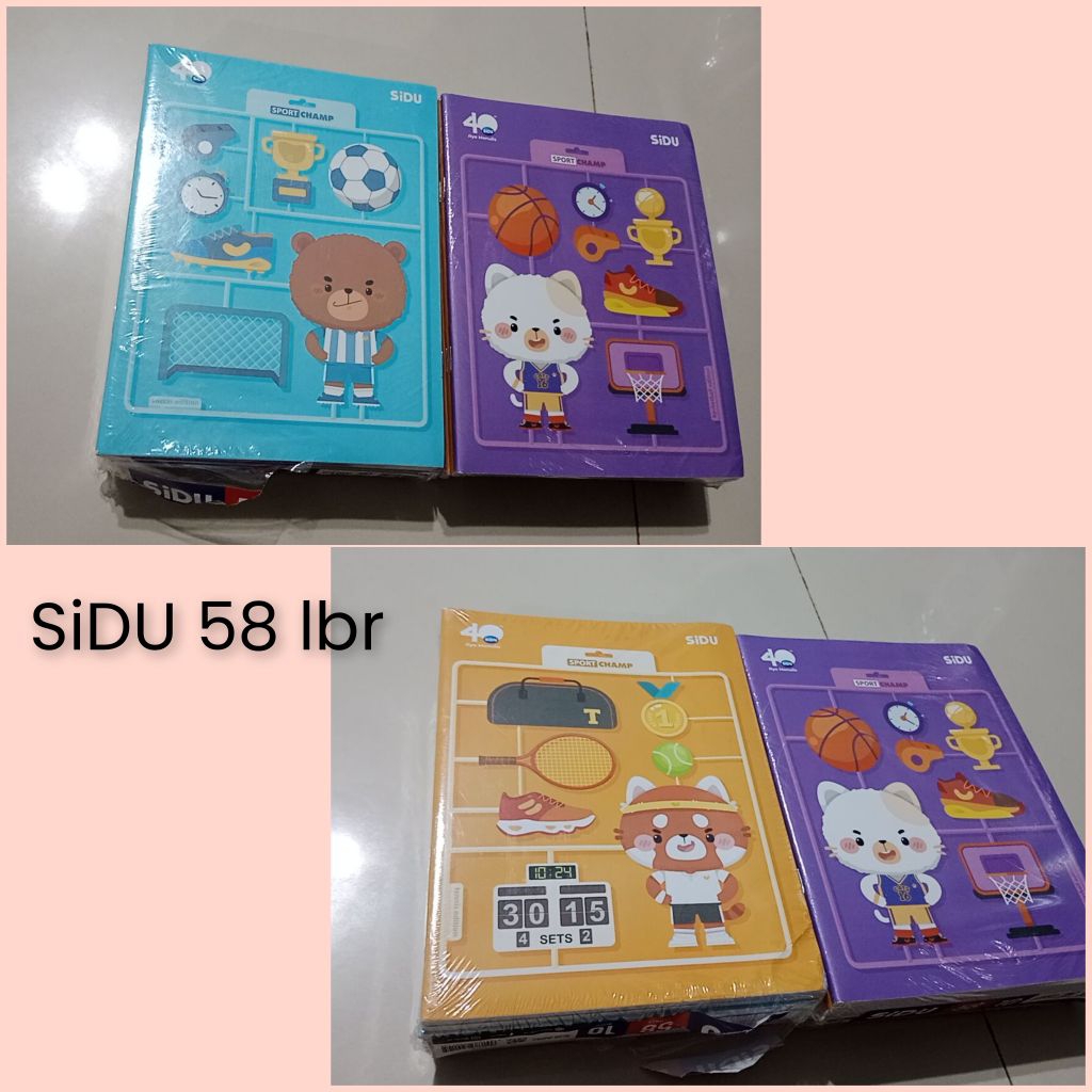 

Buku Tulis SiDU isi 58 lbr 1 pack isi 10 buku