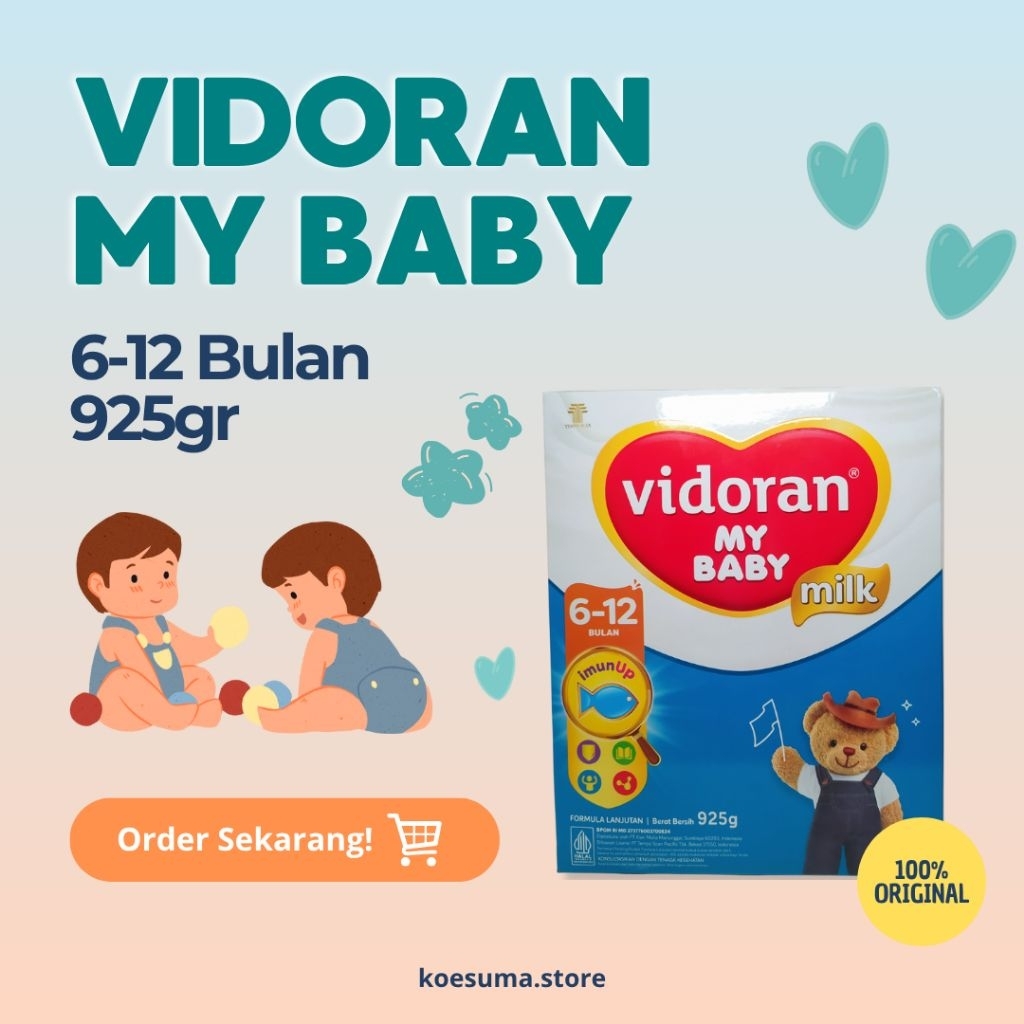 Vidoran My Baby 6-12 Bulan 925gr Susu Formula Susu Bayi
