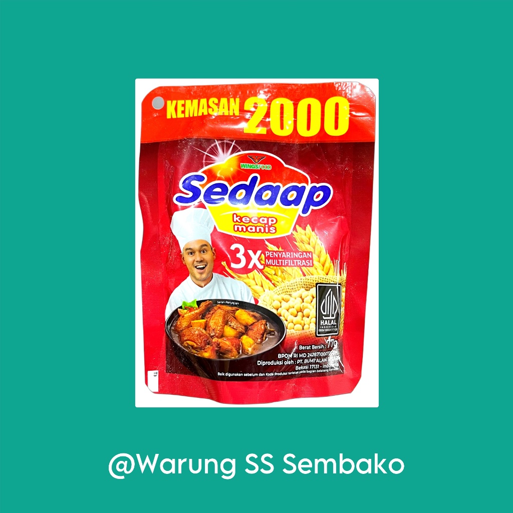 

Sedaap Wingsfood Kecap Manis kemasan kecil 1 pcs