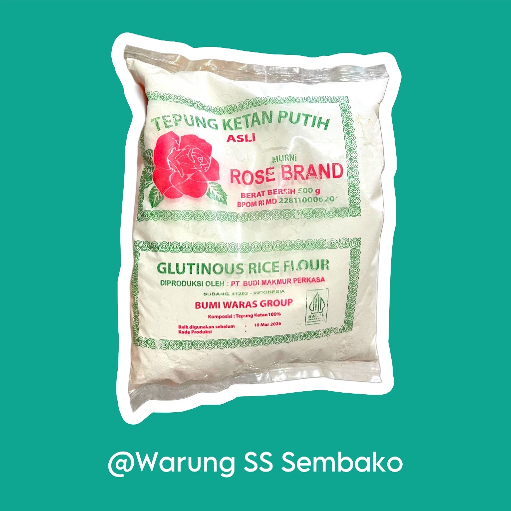 

Rose Brand Tepung Ketan kemasan 500 gram