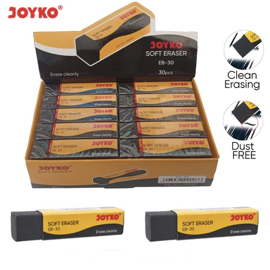 

[1 BOX / 30 PCS] Eraser / Penghapus Joyko EB-30