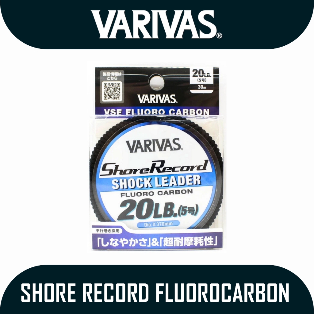 Senar Pancing Merk Varivas Shore Record Fluorocarbon Shock Leader