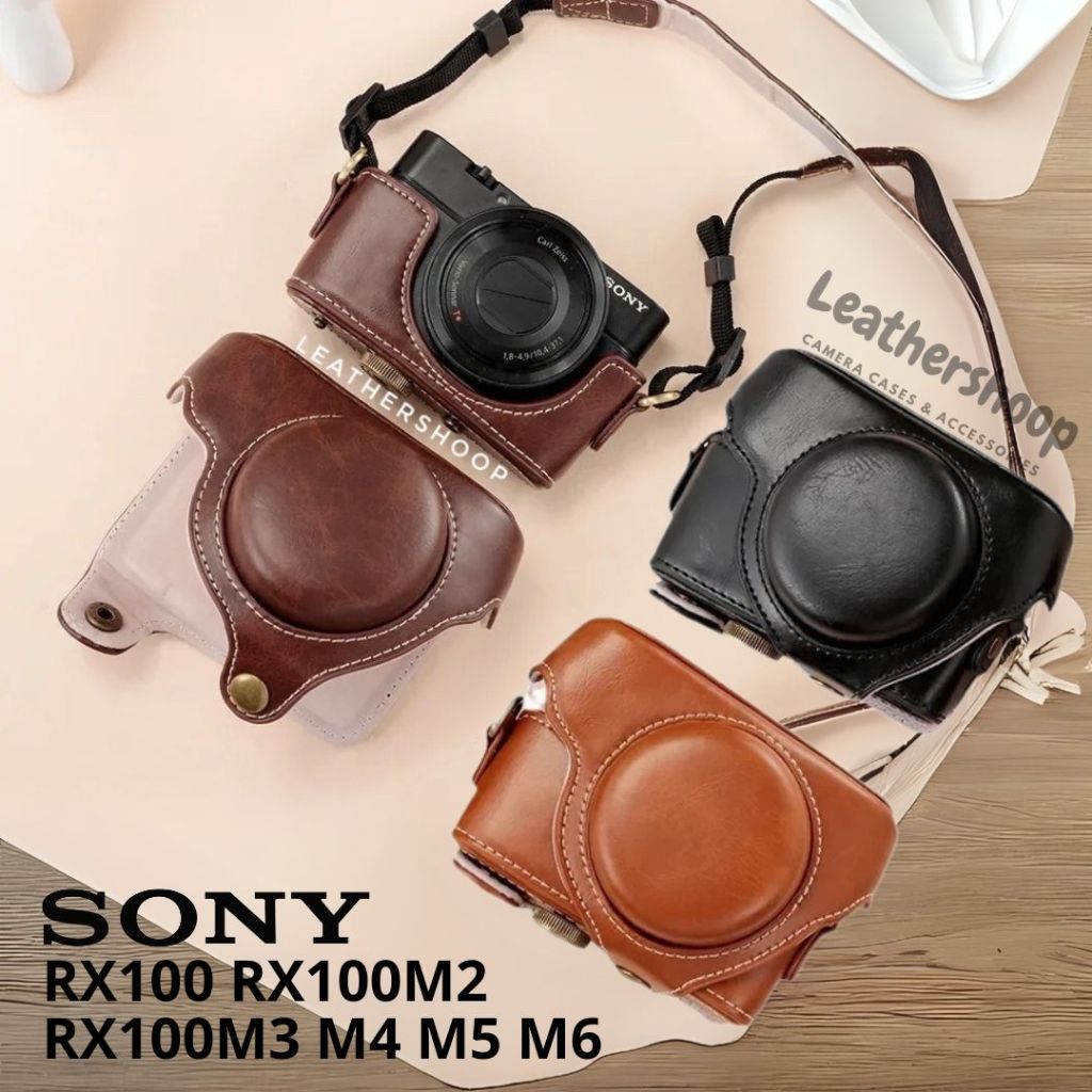 Leather Case Sony RX100 RX100II RX100III RX100IV RX100V RX100VI RX100VII Cover
