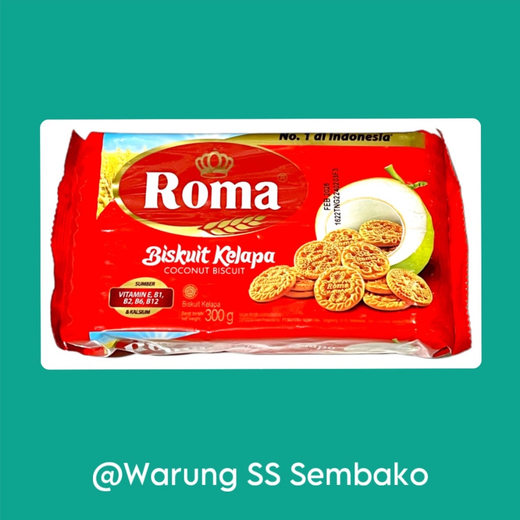 

Mayora Roma Biskuit Kelapa ukuran besar 1 pcs