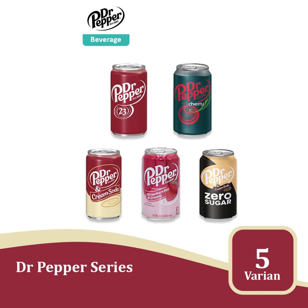 

Dr Pepper 12 fl oz - Minuman impor USA